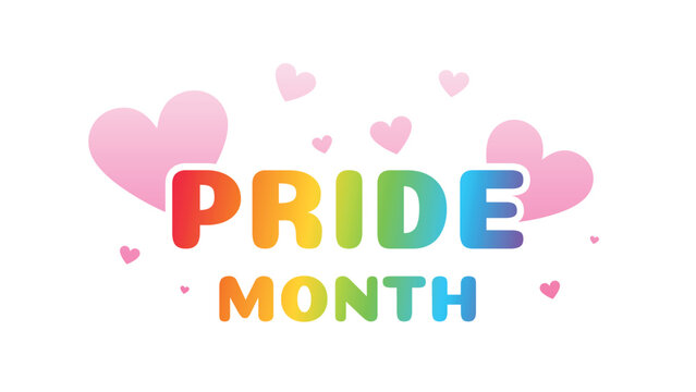 Pride month, LGBTQ campaign event, support people to gain equal human rights, unity of different races, stop racism, lesbian, gay, bisexual, and transgender, community awareness