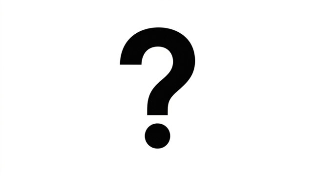 3D blue question mark symbol icon on white background representing help, FAQ, information, ideas and problem solution concept