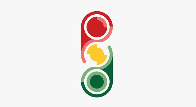 Traffic Light Signal Semaphore Indicator.