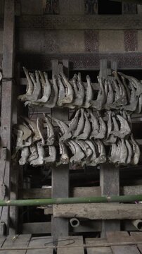 a traditional grave village on the toraja city