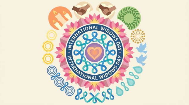 International Widows Day Illustration
