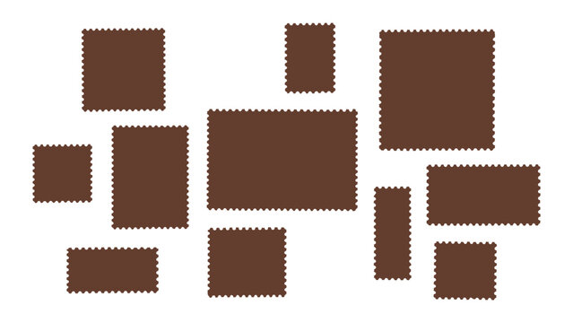 Brown geometric shapes pattern with rectangles background abstract geometric