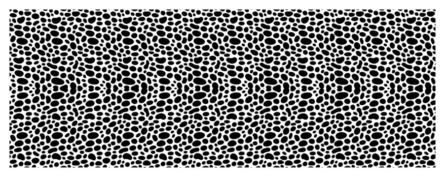 Pebble stone pattern with dense organic shapes in natural mosaic style