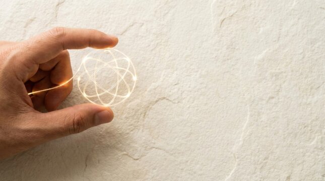 Person's hand holding a light emphasizing visibility and inspiration in the creator economy conceptual framework