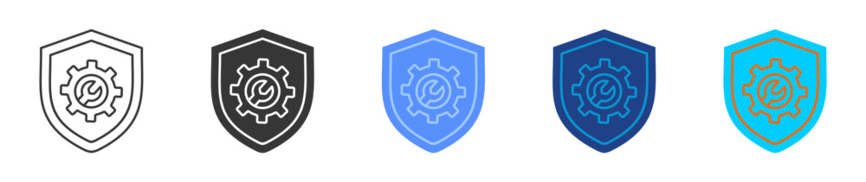 Preventive  icon set multiple style collection	