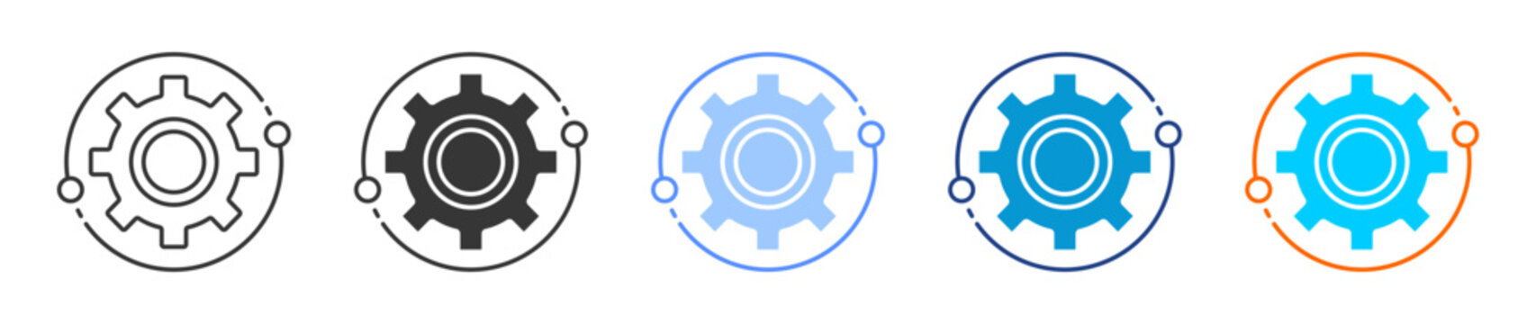 Setting  icon set multiple style collection	