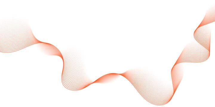 Abstract orange wave background featuring flowing fluid curves in modern minimal style. Elegant gradient graphics suit branding presentations web banners and creative design projects. Clean vector 
