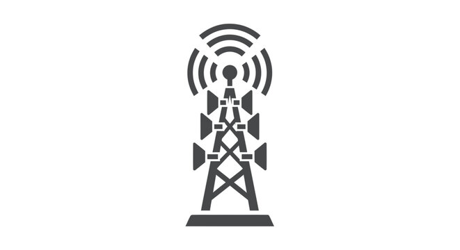 Radio Tower Signal Broadcast Icon