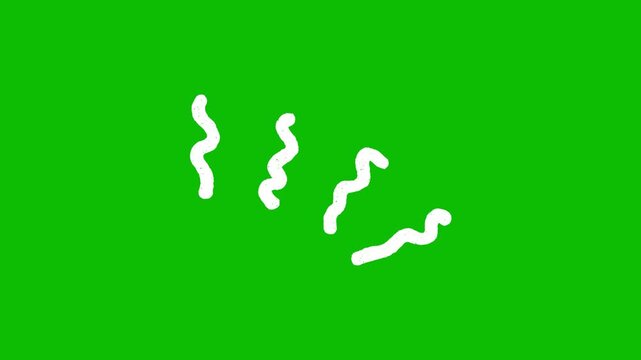 Wavy doodle lines animation video