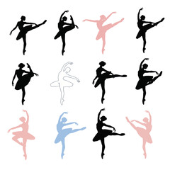 Ballet Dancer Silhouettes Collection © purnama