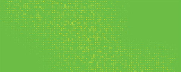Dots halftone green color pattern gradient texture with technology digital background. Dots pop art comics with nature graphic design. © malik
