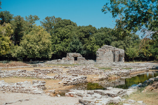 Ancient stone ruins at Butrint National Park