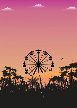 Coachella vibrant music festival vector