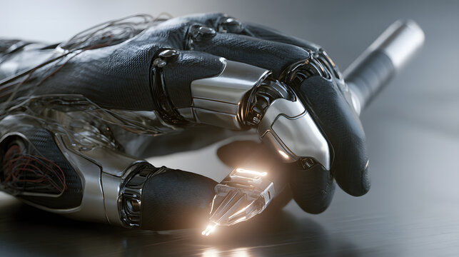 Robotic Exoskeleton Glove Touching Human Hand for Human Machine Interface and Assistive Technology Concept