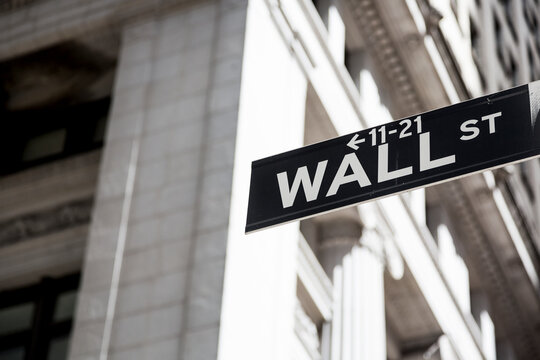 USA, New York, Manhattan, Wall street sign