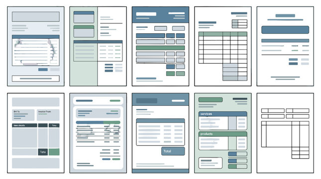 Collection of various user interface and mobile app screen designs