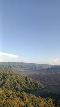 batur mountain view in kintamani, bangli, bali