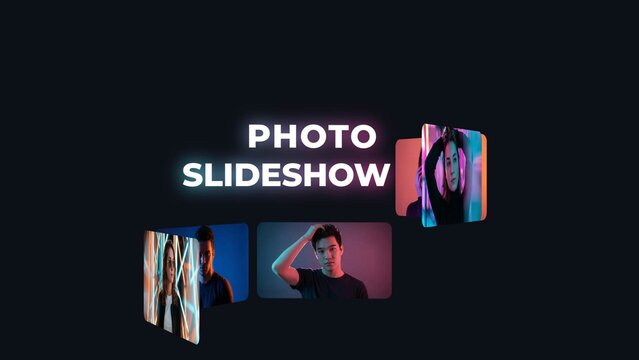 Rotating 3D Photo Carousel Slideshow