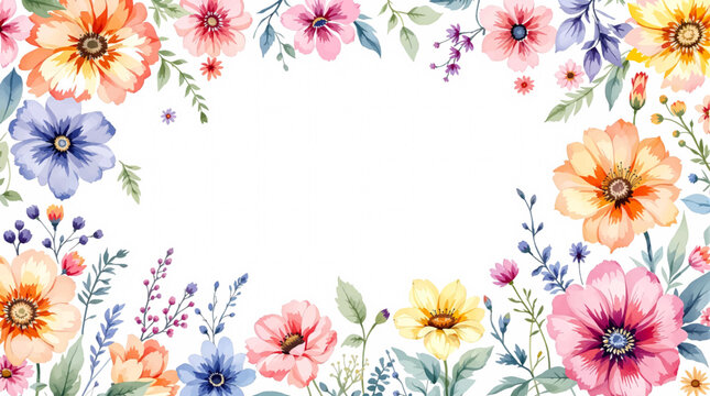 Soft Floral Illustration Filled with Warm Watercolor Energy