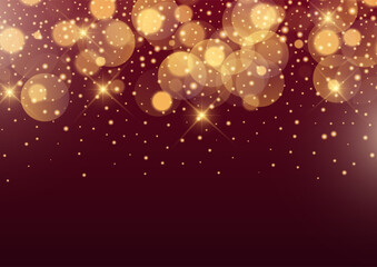 Festive background with a golden bokeh lights design  © Kirsty Pargeter
