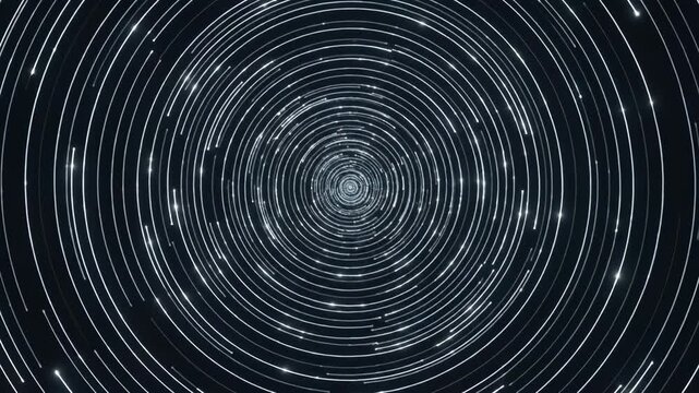 Concentric ripples pattern captured in monochromatic light