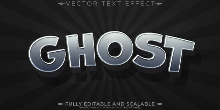 Horror movie text effect, editable vintage and scary text style
