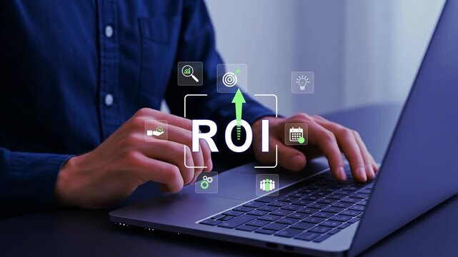 ROI strategy marketing performance, budget allocation, ROAS tracking, advertising analysis business growth, digital metrics, ROI Performance Dashboard