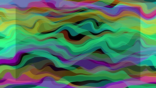 Iridescent Liquid Metal Abstract Wave Background