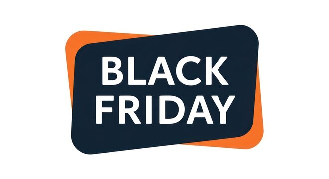 Black friday promotional sale tag banner design