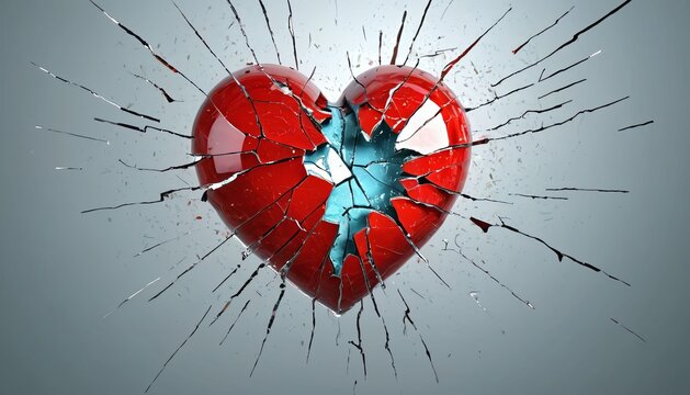 Heart Split by Emotional Fracture