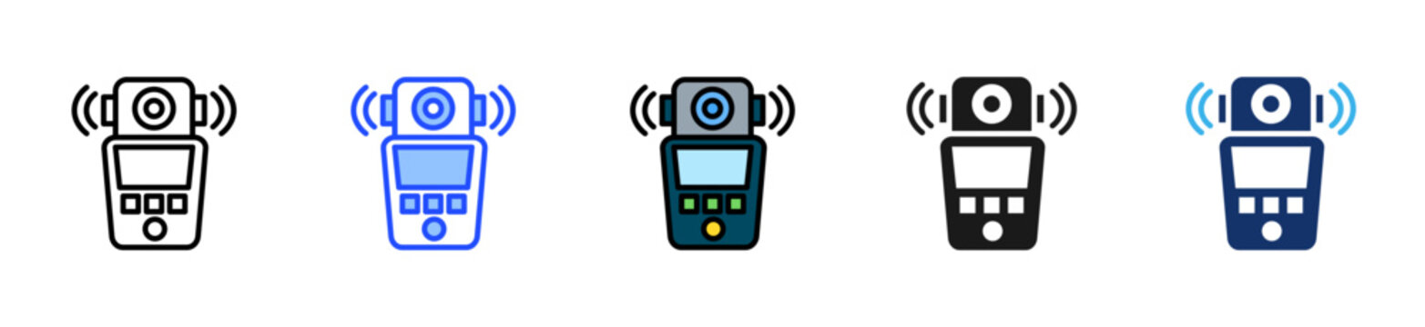 Spectrometer Icon Collection With Multiple Styles