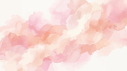 Fototapeta premium Soft watercolor abstract background featuring pastel pink and peach tones blending smoothly, representing gentle beauty and creative design projects