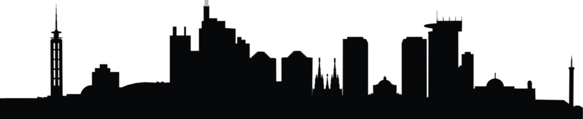 Fototapeta premium JAKARTA,city skyline prepared in vector
