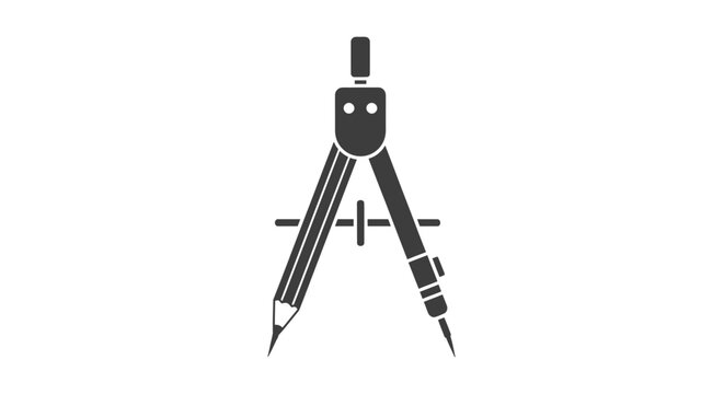Drafting compass with pencil and pen.