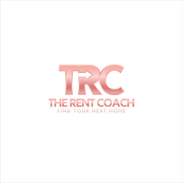 Modern Real Estate Logo Design with TRC Initials and Elegant Typography Branding