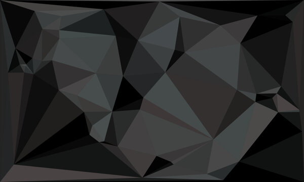 Dark charcoal geometric abstract background with triangular shards and sleek grey tones.