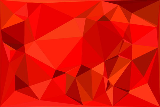 Vibrant red triangle pattern background for modern digital design and creative art projects.
