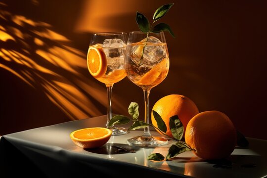 Cocktail drink glass grapefruit.