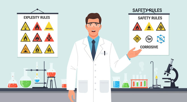 Lab Safety Rules and Explosivity Symbols Guide