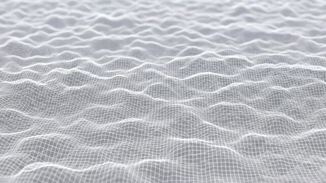 Textured woven fabric with subtle ripples and light diffusion