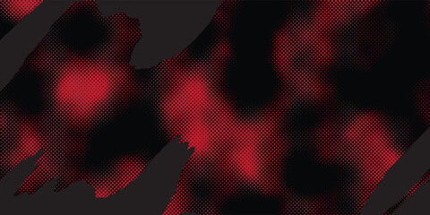 Edgy urban tactical camouflage shapes for contemporary clothing brand graphic illustration © MOH