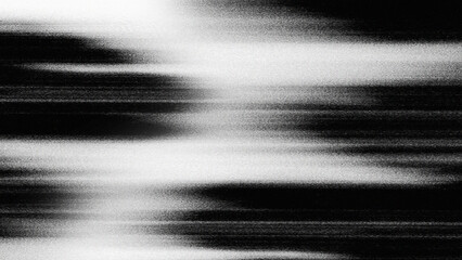 Black and white monochrome texture with intense fine horizontal line effect, resembling TV signal interference, glitch, static, motion effect or video distortion. © Mifta