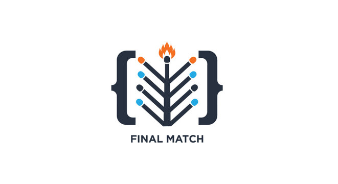 Esports tournament final match logo design.