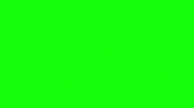 Animated lightning strike effect on green screen, for dramatic visual impact.