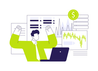 Big profit isolated cartoon vector illustrations. © Visual Generation