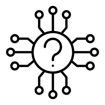 Question mark icon vector. FAQ illustration sign. Question symbol. Unknown logo.