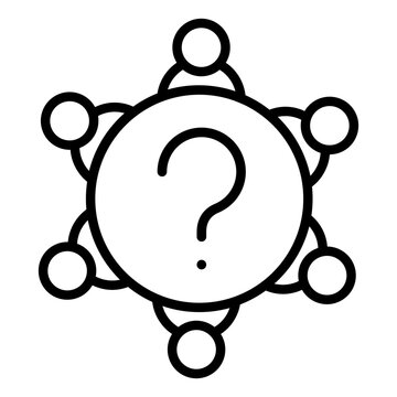 Question mark icon vector. FAQ illustration sign. Question symbol. Unknown logo.