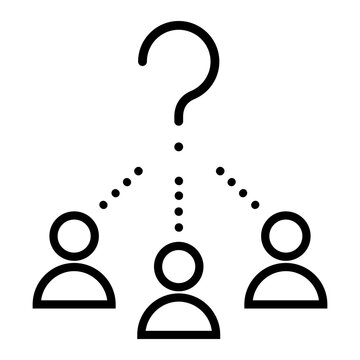 Question mark icon vector. FAQ illustration sign. Question symbol. Unknown logo.