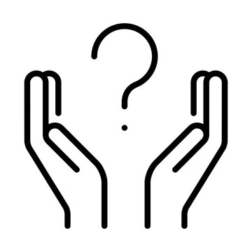Question mark icon vector. FAQ illustration sign. Question symbol. Unknown logo.