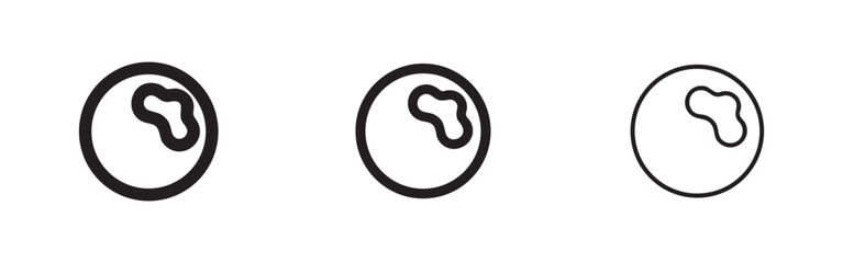 Abstract brain or creative thought icon set, symbolizing ideas, innovation, and mental process © liubomir118809